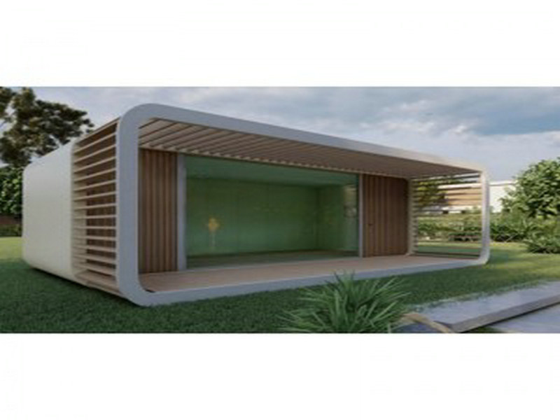 Prefabricated containers houses design technologies with panoramic glass walls