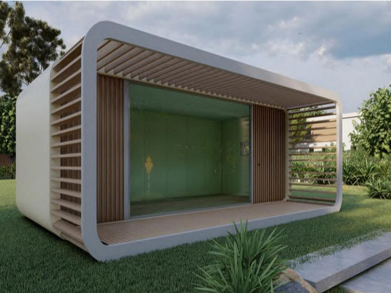 Deluxe tiny houses prefab benefits with rainwater harvesting in Kuwait