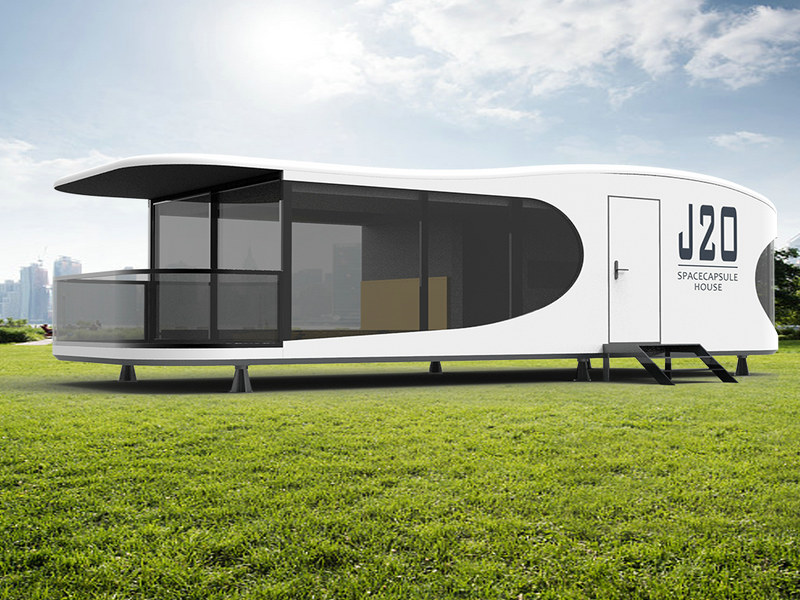 Expandable Space-Saving House Pods profits in Miami art deco style from Latvia