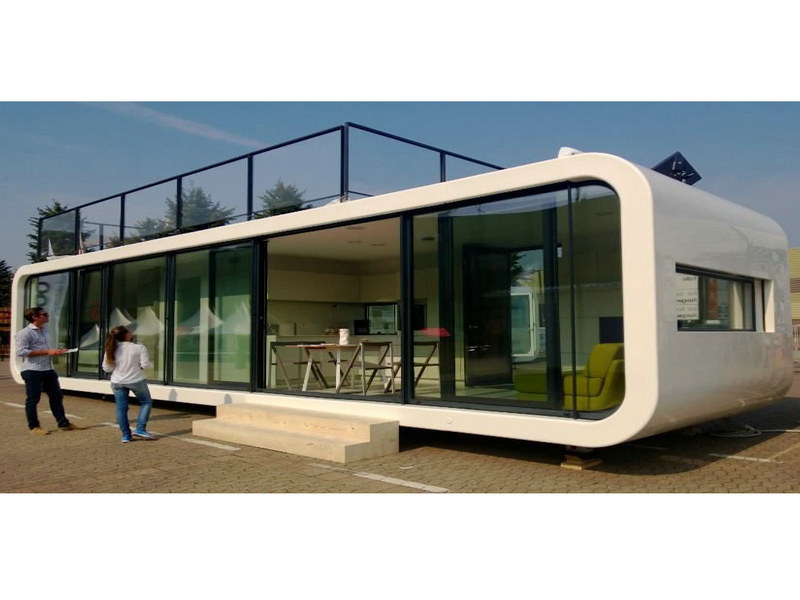 capsule house interiors with storage space