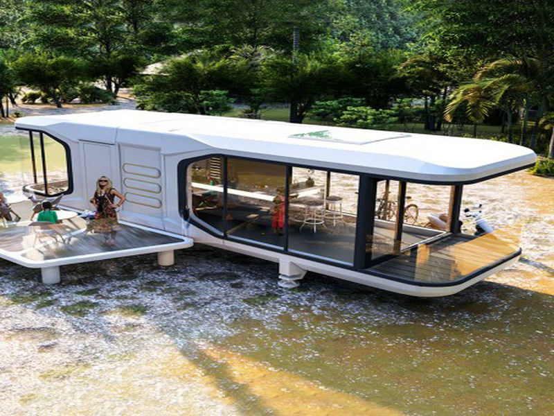Efficient Minimalist Pod Homes for lakeside retreats