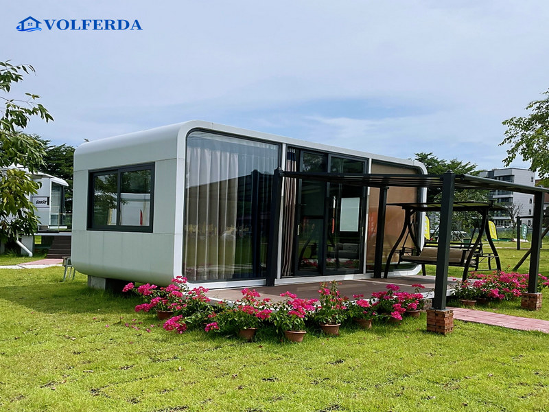 Traditional prefab home from china components for remote workers