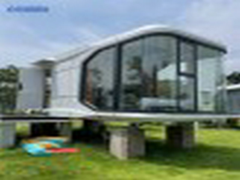 glass prefab house with Dutch environmental tech from Taiwan